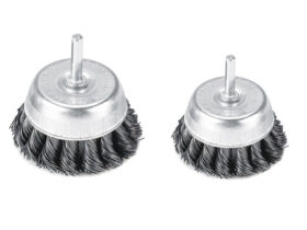 Knotted Cup Brush With Shaft